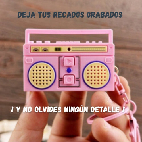 Llavero Grabadora Recclipy 📻